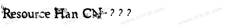 Resource Han CN字体转换